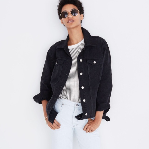 madewell oversized denim jacket